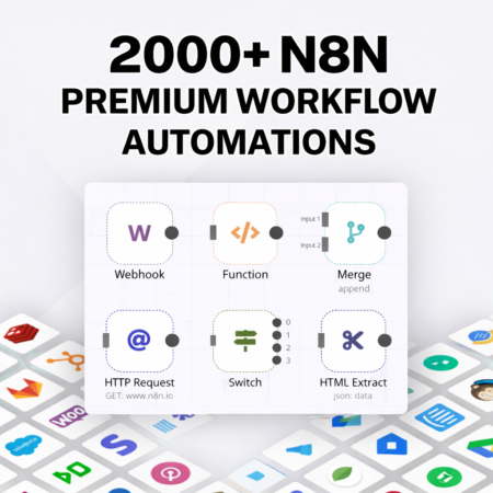 2000+ n8n AI Workflow Instant No-Code Automations - Ready Made